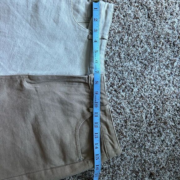 Papermoon Women’s Selma Tan Two Toned Color Block Shorts Size Large NWT - Picture 10 of 12